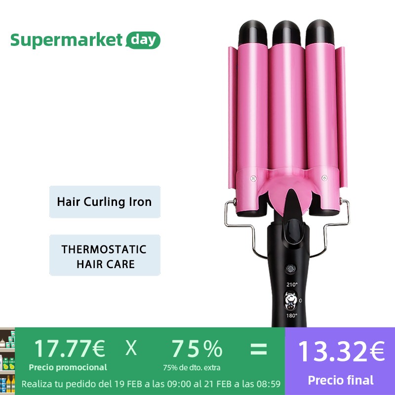 Hair Curling Iron Ceramic Professional Triple Barrel Hair Curler Egg Roll Hair Styling Tools Hairstylist Stick Curler