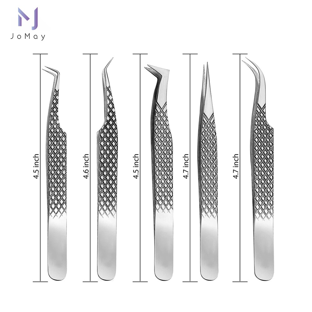 Stainless steel eyelashes tweezers makeup professional eyelashes tweezers tweezers eyebrow tweezers excellent closure