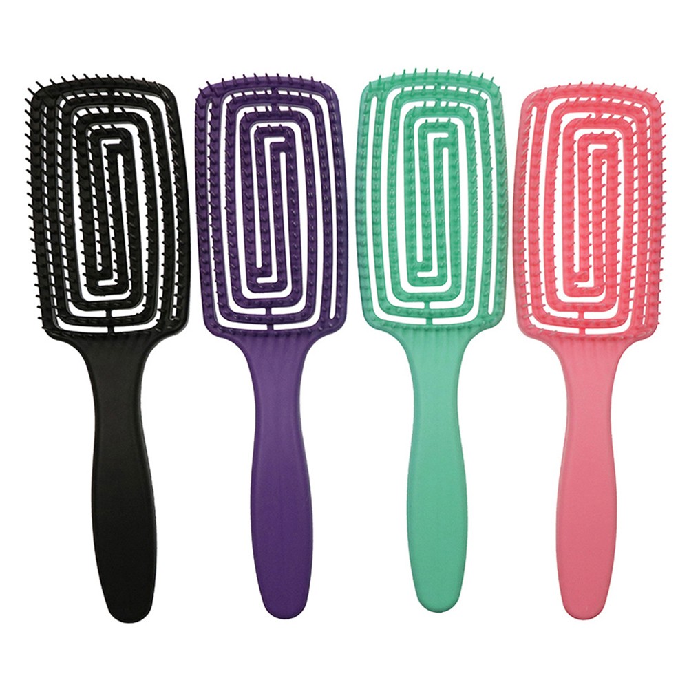 Wide Teeth Arc Massage Comb Anti-static Practical Anti-tangle Salon Styling Comb Non-slip Comfortable Hair Care Comb Hairbrush