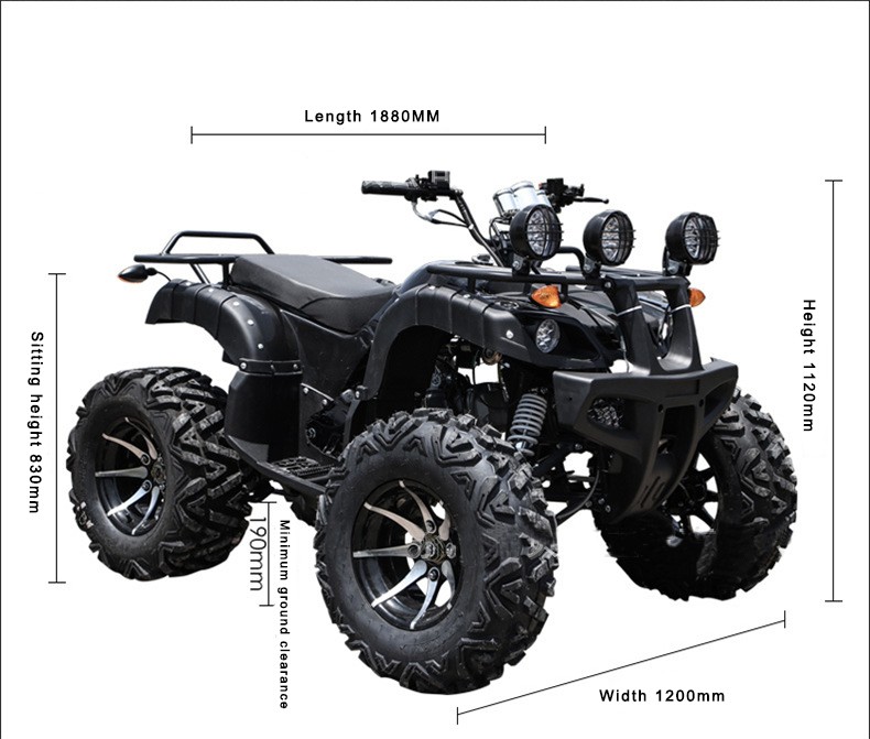 High quality moto bike off road adult 150-200cc 4x 4 chain drive atv quard for sale ATV,off-road vehicle