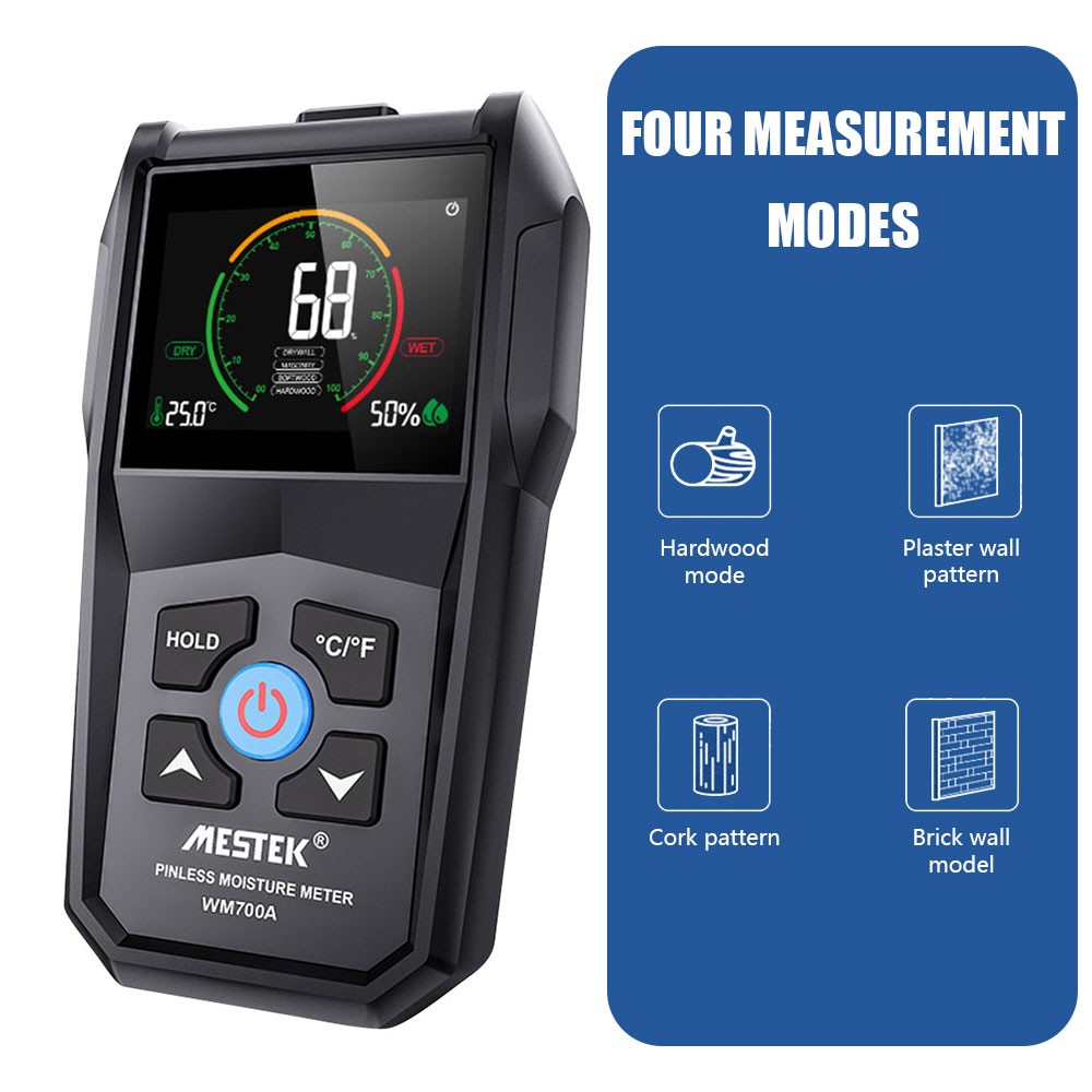 WM700A Digital Billing Meter Hout Vochtigheid Moisture Meter Timber Billing Meter 4~80% Dichtheid Electromagnetic