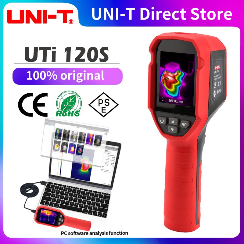 UNI-T UTi120S Infrared Thermal Imager -20~400°C Industrial Test Thermal Imaging Camera Handheld USB Infrared Thermometer Hunting