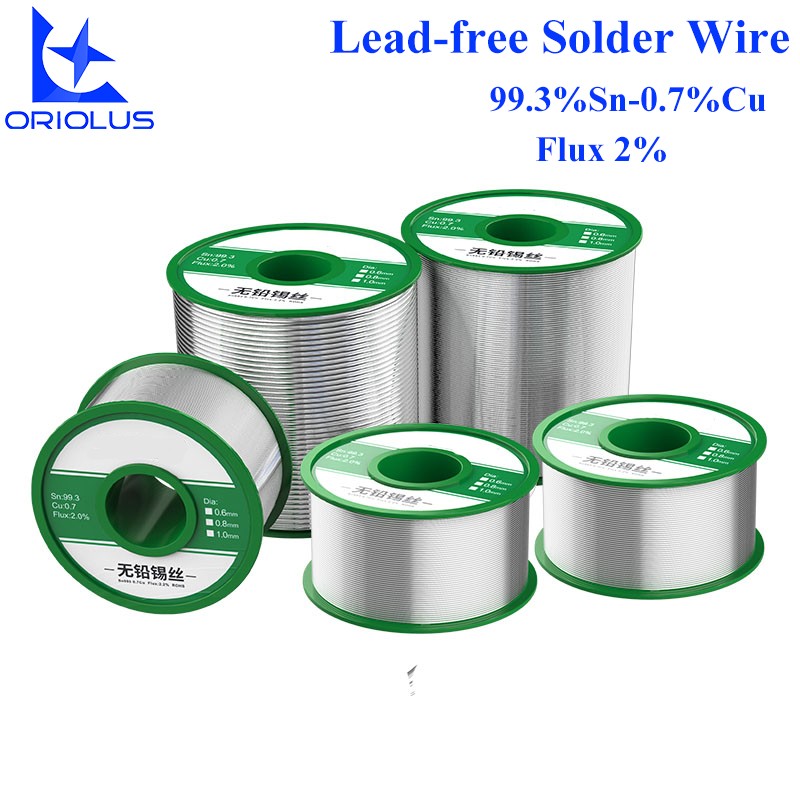 Lead Free Rosin Core Soldering Wire Electric Soldering Wire 0.6 0.8 1.0mm Solder Wire 2% Flux for Soldering Iron