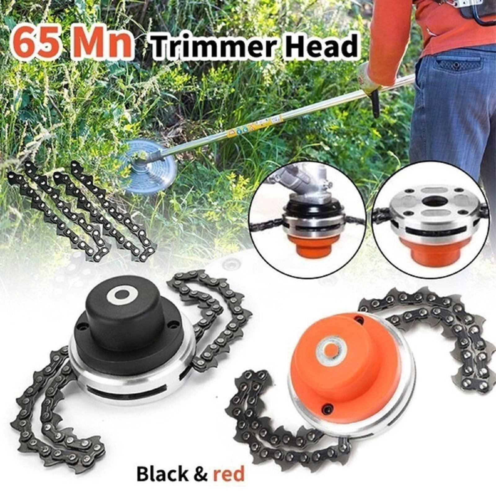 Universal Lawnmower Head With Heavy Chain Metal Grass Trimmer Tool Brushless Cutter For Garden Trimmer Gas Cutter Spare Parts