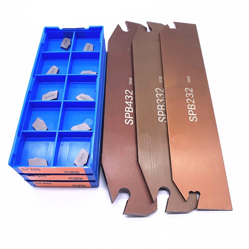 Use for SP200 SP300 SP400 PC9030/NC3020/NC3030 SPB26-2/3/4 SPB32-5 Slotted SPB Turning Insert CNC Tool Holder Deep Groove Plate