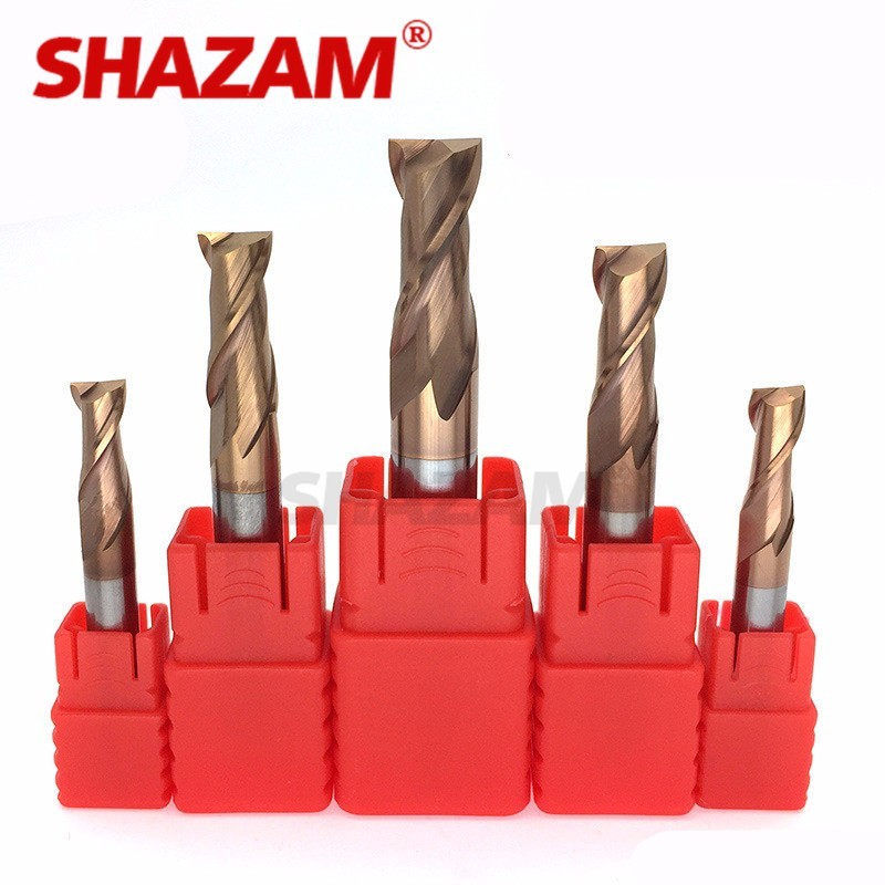 Milling Cutter HRC55 Alloy Coating Tungsten Steel Tool 2 Blade Endmills Wholesale Higher Hardness Milling Cutters Machine For Metal