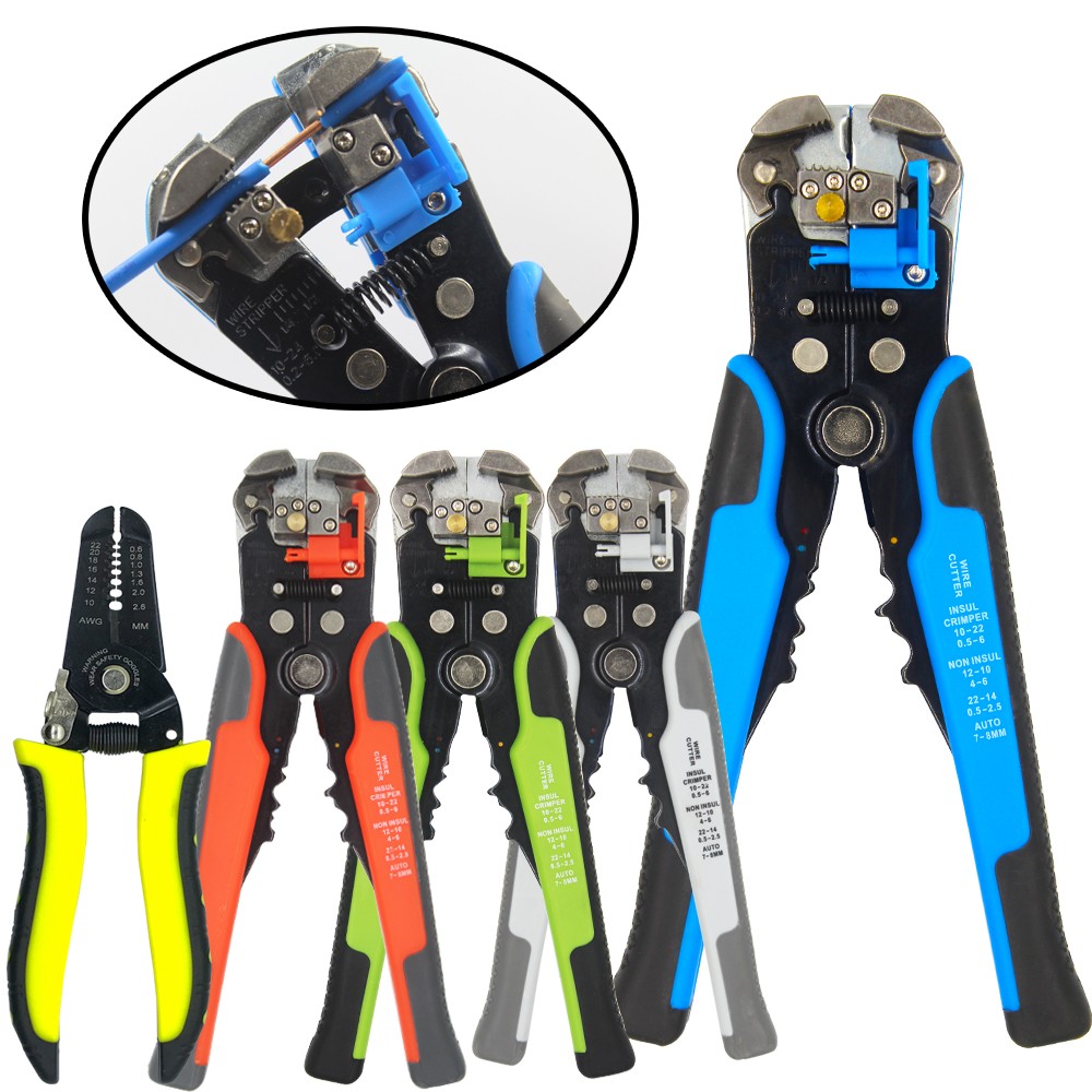 Multifunctional stripping pliers, used for cable cutting, crimping terminal 0.2-6.0mm, high precision automatic brand hand tool