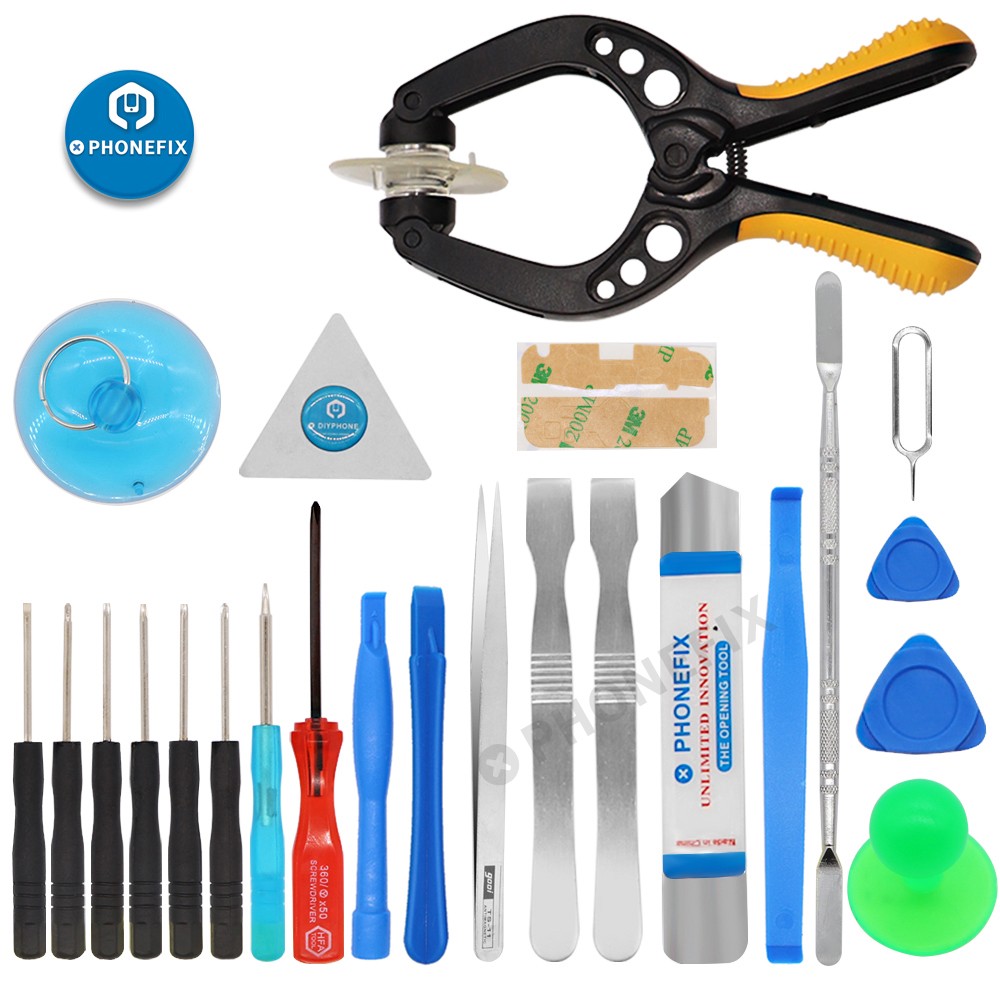 24 in 1 Cell Phone Screen Repair Tool Kit Spudger Tweezers Screwdrivers iPhone Samsung Screen Removal