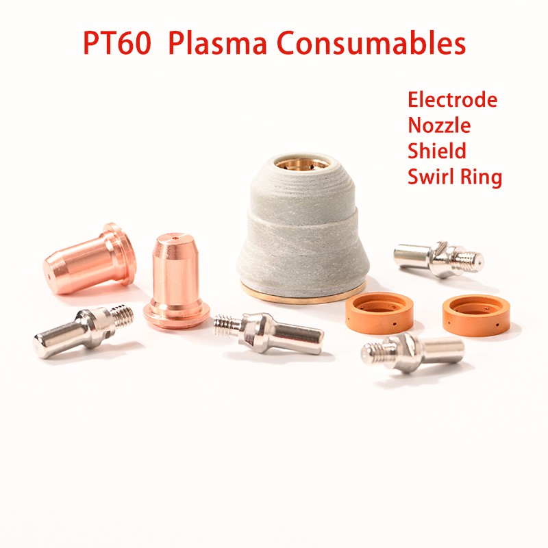 IPT-60 PT60 PTM-60 PT-40 IPT-40 52582 البلازما قطع آلة الاستهلاكية القطب فوهة نصائح الدوامة الدائري درع كاب