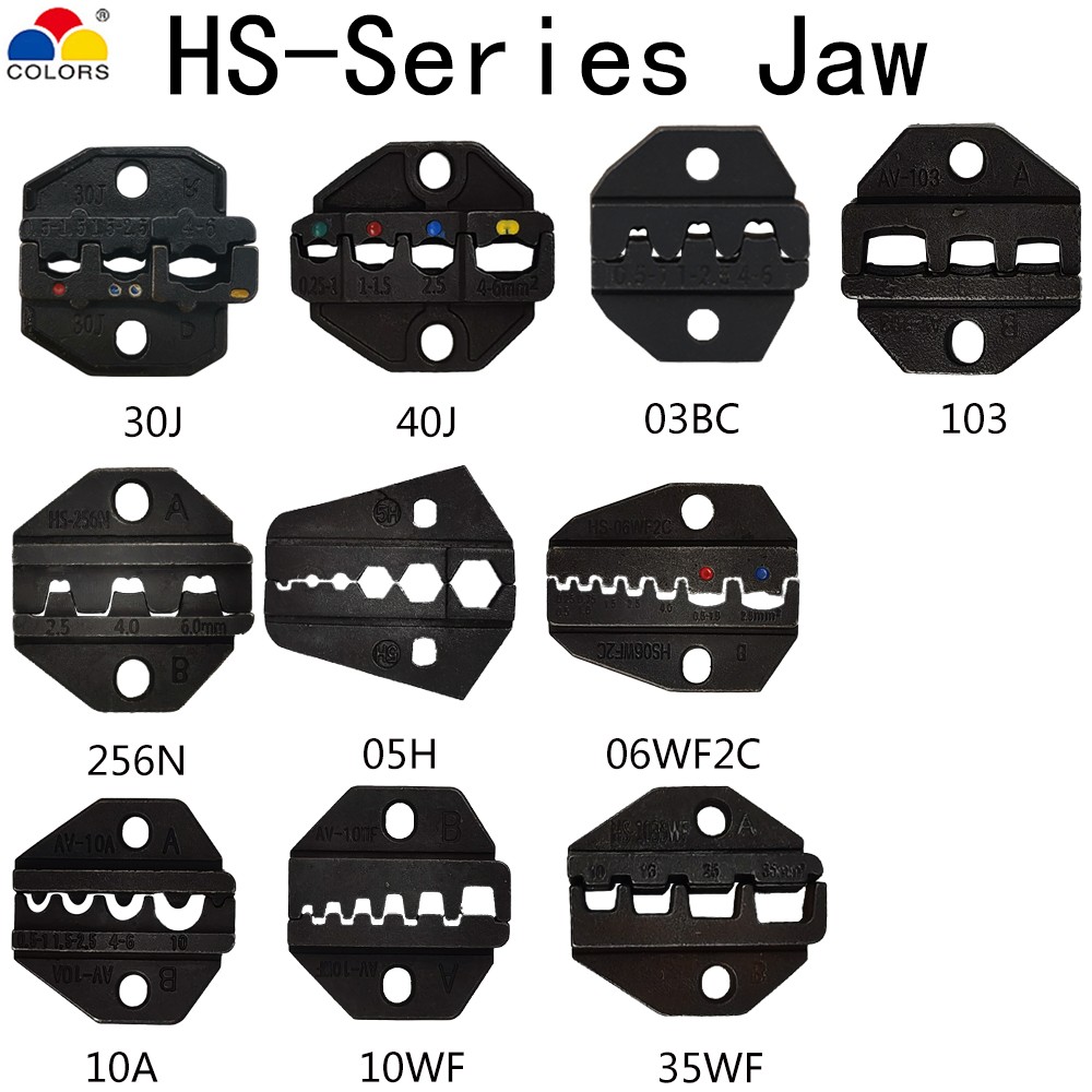 Crimping Jaw Pliers HS-03BC/30J/40J/10A/10WF/35WF/103/256N/06WF2C/05H for Crimping Terminals