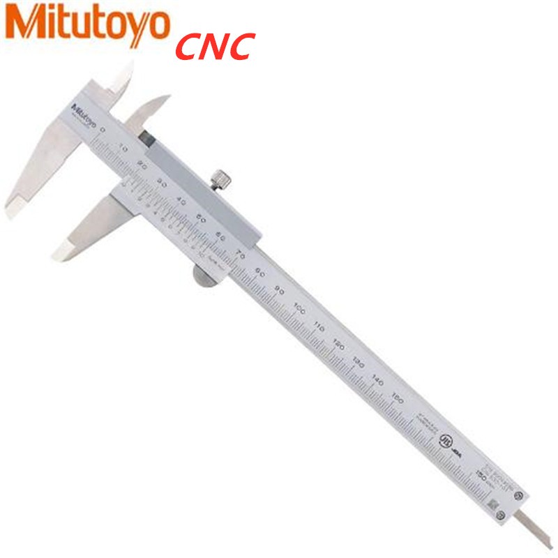 Mitutoyo CNC Vernier Caliper 530-118 8" 0-200mm Vernier Caliper Stainless Steel Inside Out Depth Step Metric Measurements