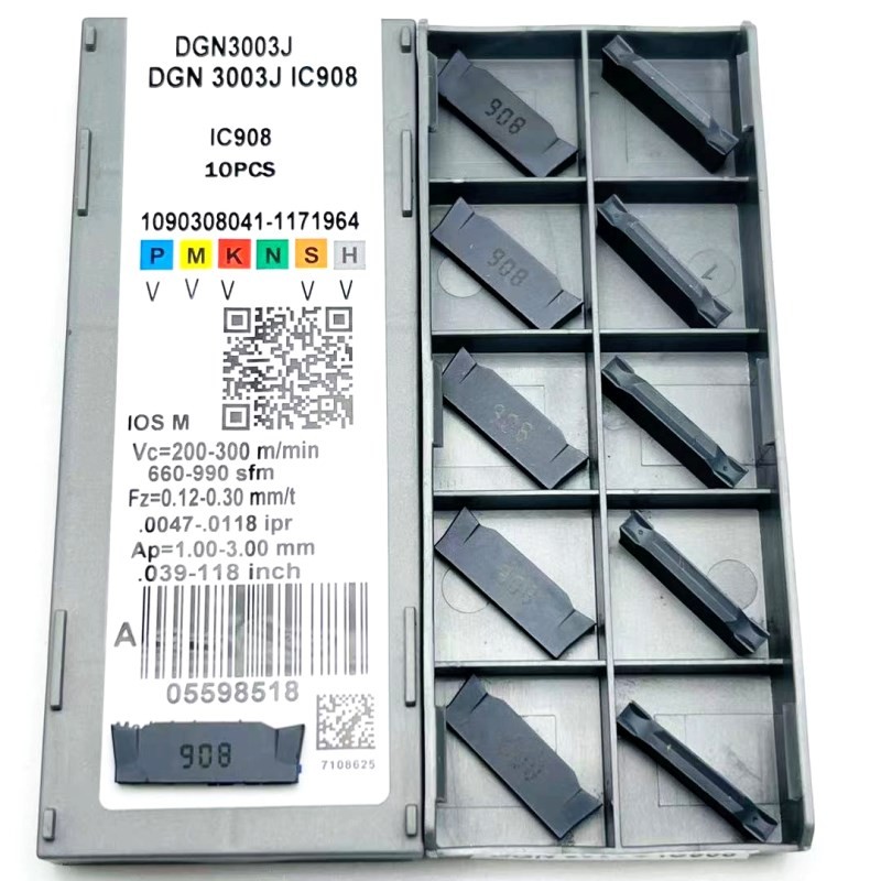 DGN3003J DGN3003J IC908 DGN2002J DGN2002C IC908 CNC كربيد إدراج الشق DGN 3003J IC908 لقطع أدوات DGN 3003