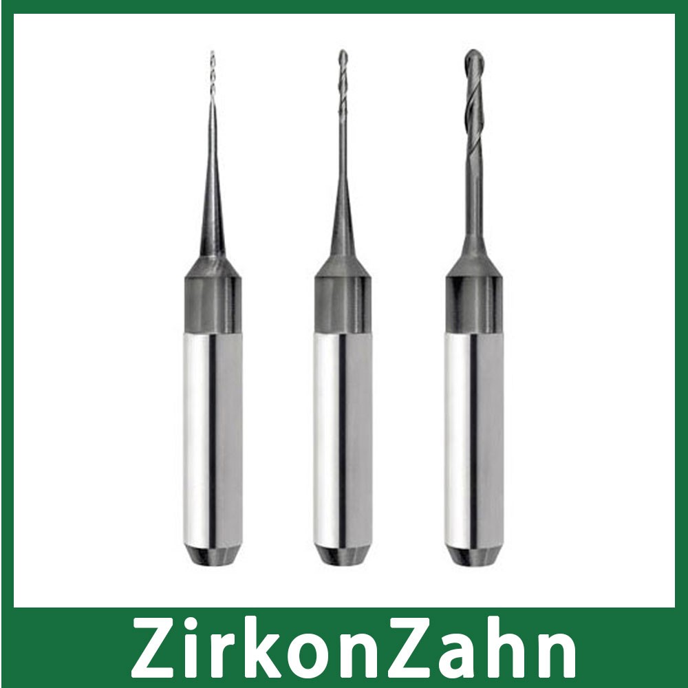 Zirkonzahen M1 CADCAM 6mm Shank Milling Cutter Carbide for Zircon Wax