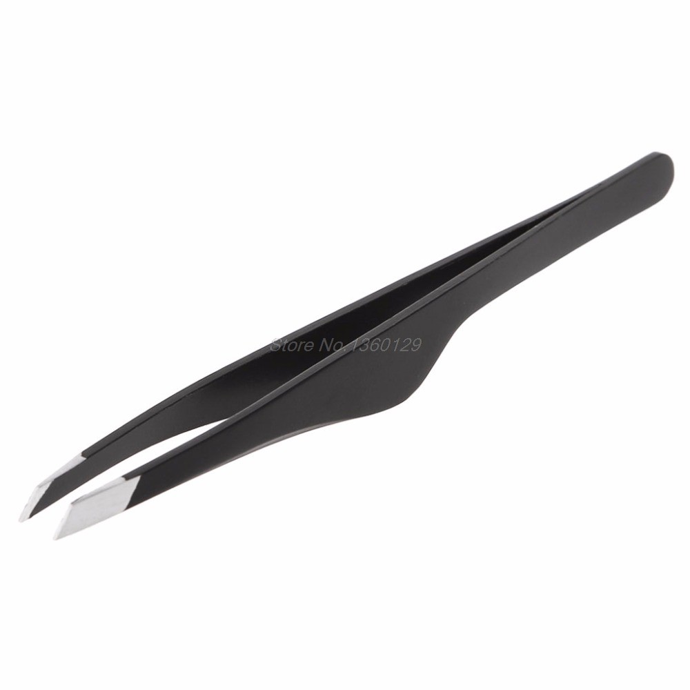 Professional Stainless Steel Eyebrow Tweezers Handy Hair Removal Tool J26 19 Direct Delivery