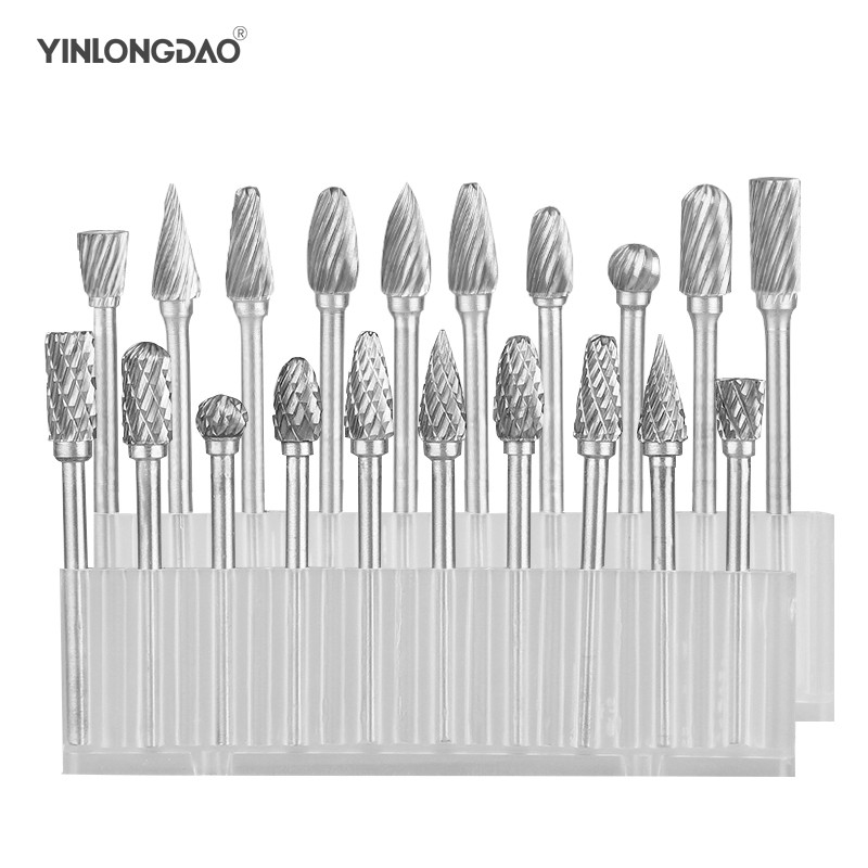 10pcs Tungsten Mill Head Tungsten Steel Tungsten Carbide Bits Sets Mini Drill Bit Diamond Burs Material Tungstenio Dremel Accessories