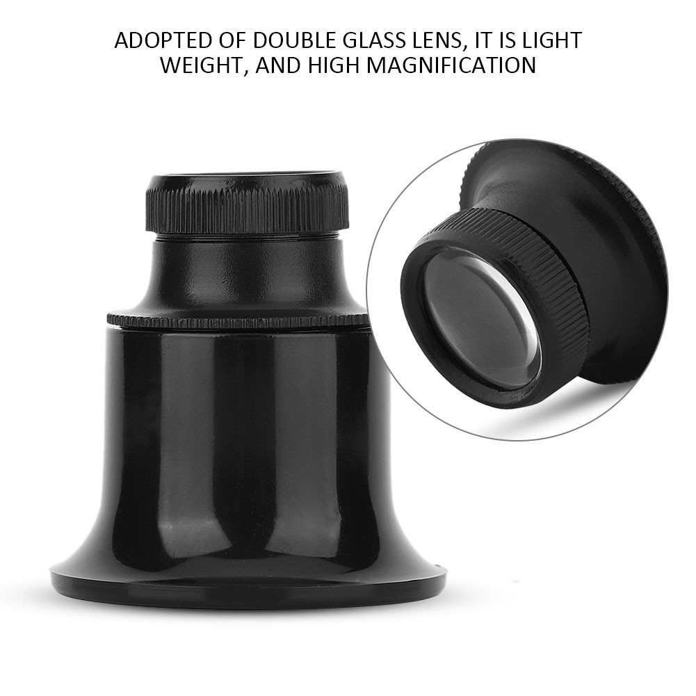 Portable 3X 5X 10X 15X 20X Clock Jeweler Magnifier Tool Monocular Magnifying Lens Eye Magnifier Len Repair Kit