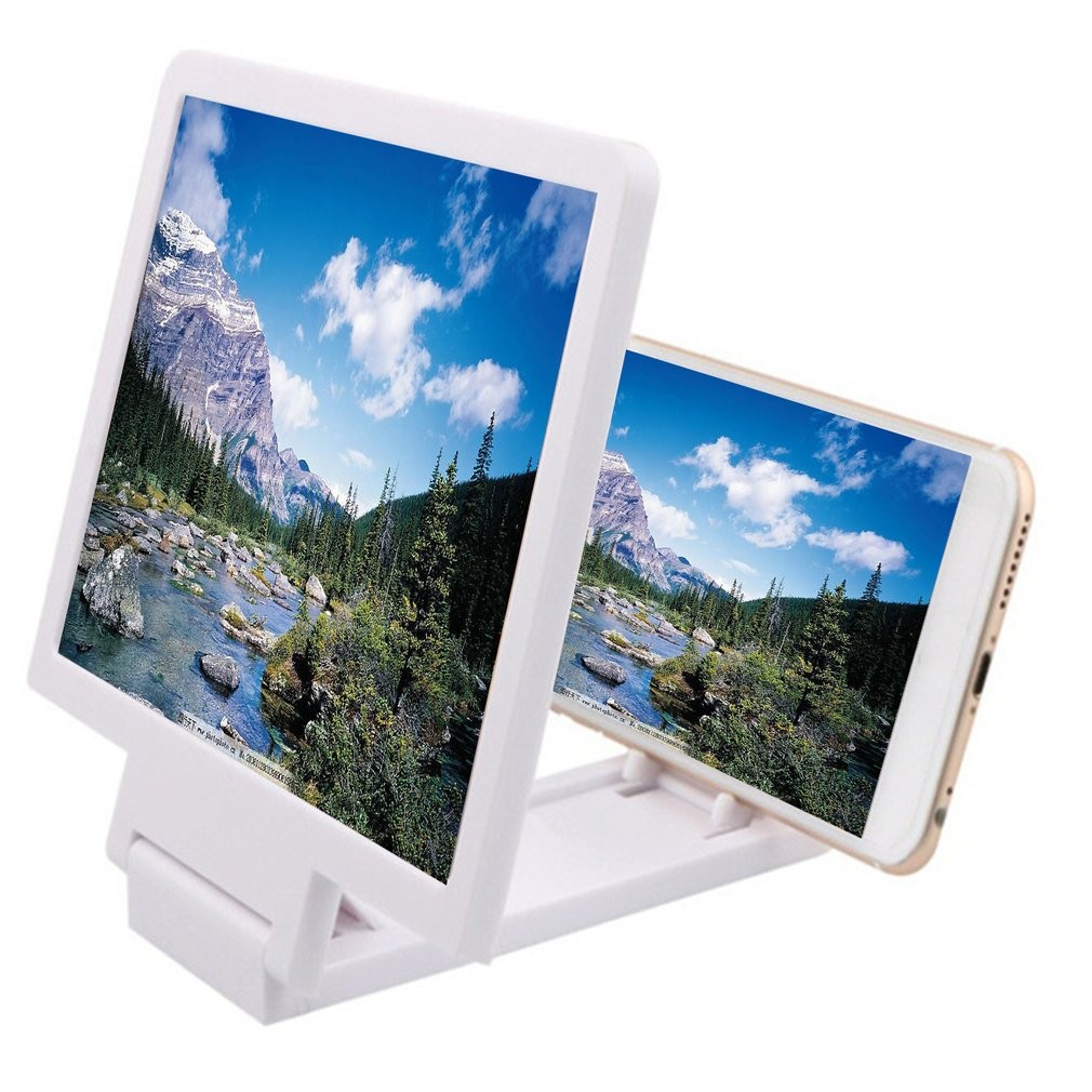 Mobile Phone Screen Magnifier Eyes Protection Display 3D Video Screen Amplifier Expanding Stand Holder Without Power