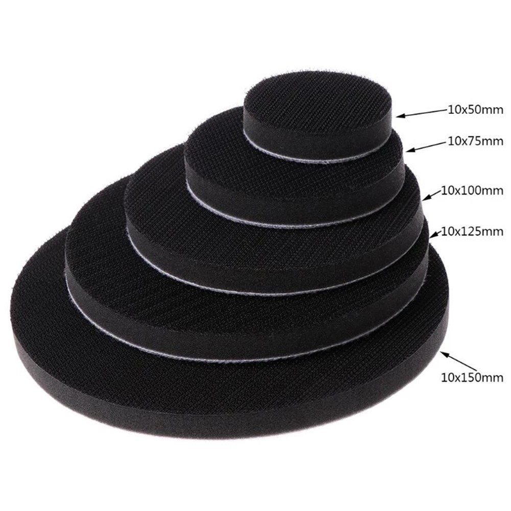 1pc 2/3/5/6 Inch Soft Density Interface Pads Hook and Loop Sponge Pad Buffer Support Pad Protection Sanding Disc Backing Pa