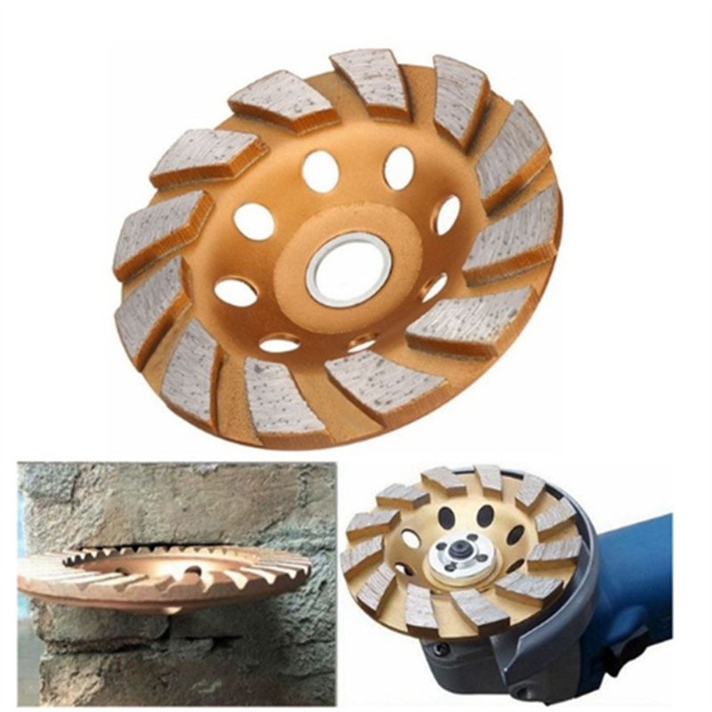 4 Inch 8 Holes HGS Part Grinding Machine Wheel Diamond Grinding Cup Disc Concrete Granite Stone Grinder DIY Power Tool