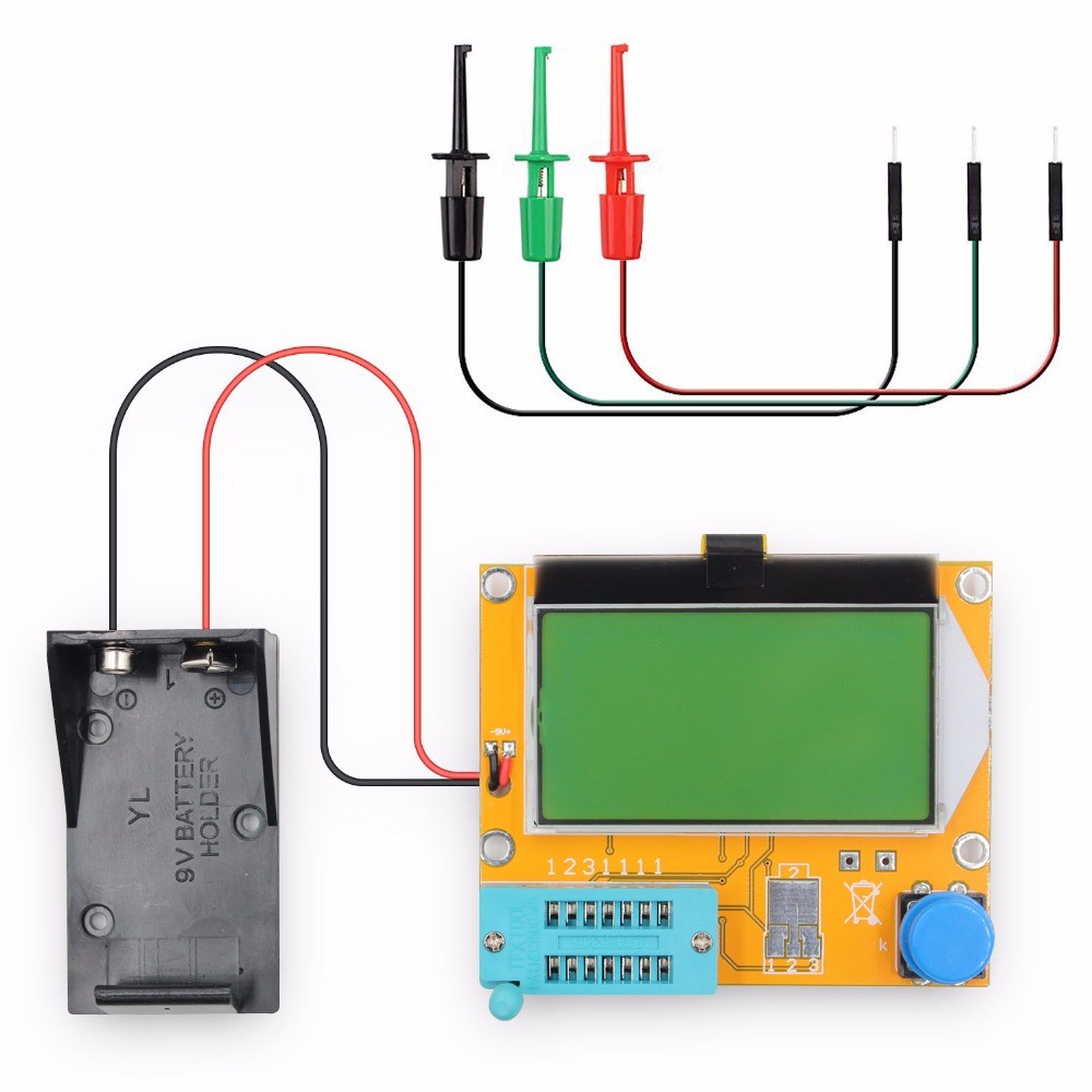 LCR-T4 Digital Transistor Tester Resistor Capacitor Test Diode Inductance Multimeter With Hook Test