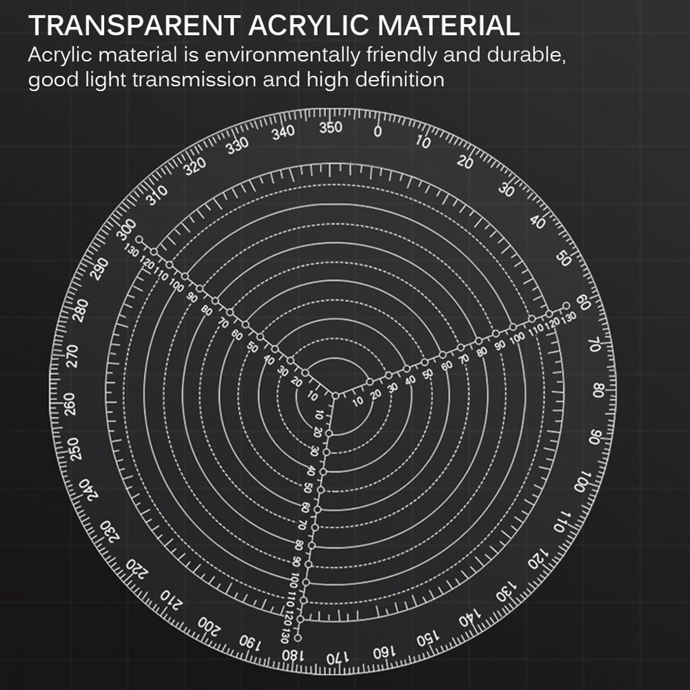 Transparent Acrylic Round Center Finder Compass Circle Cutter Sitale Woodworking Wood Lathe Working Circles Drawing