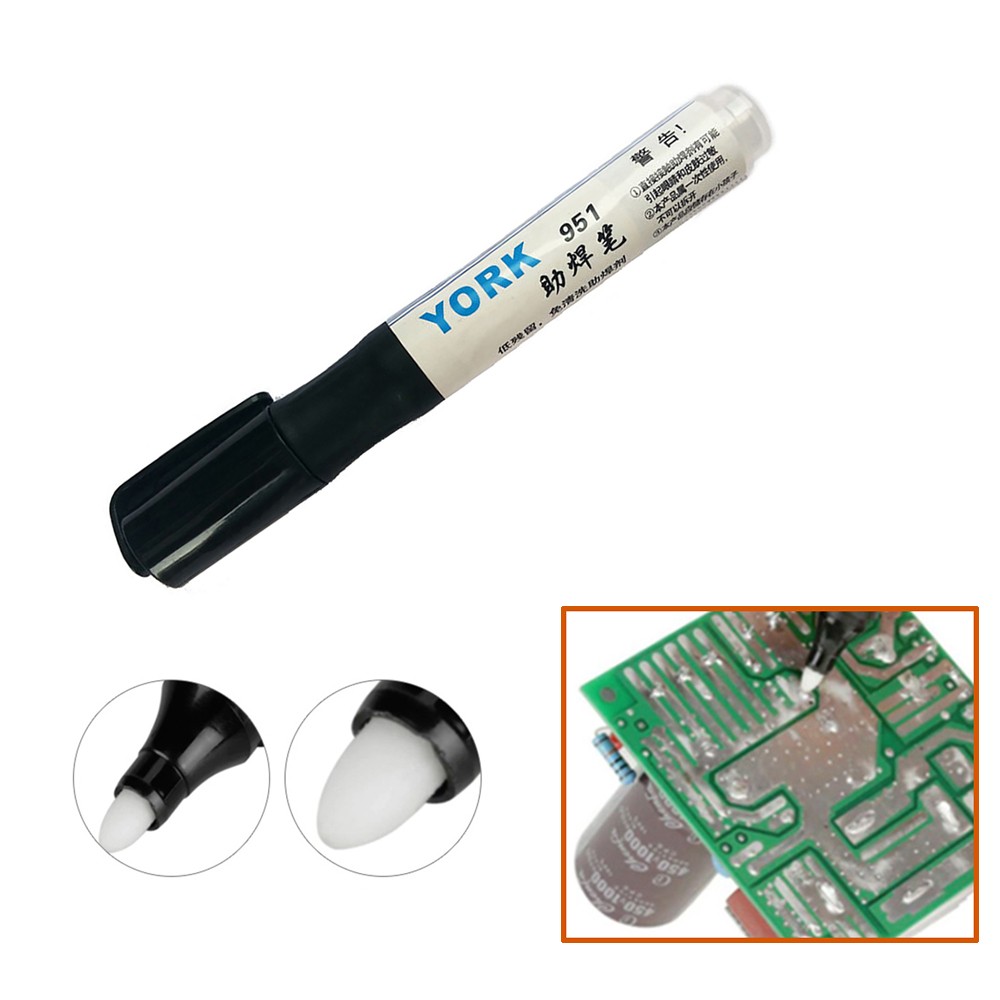 2pcs Kester 951 Soldering Flux Pen Surface Mount Unclean Rosin Flux Pens for Fpc/pcb/bga Solar Panel Electrical Repair