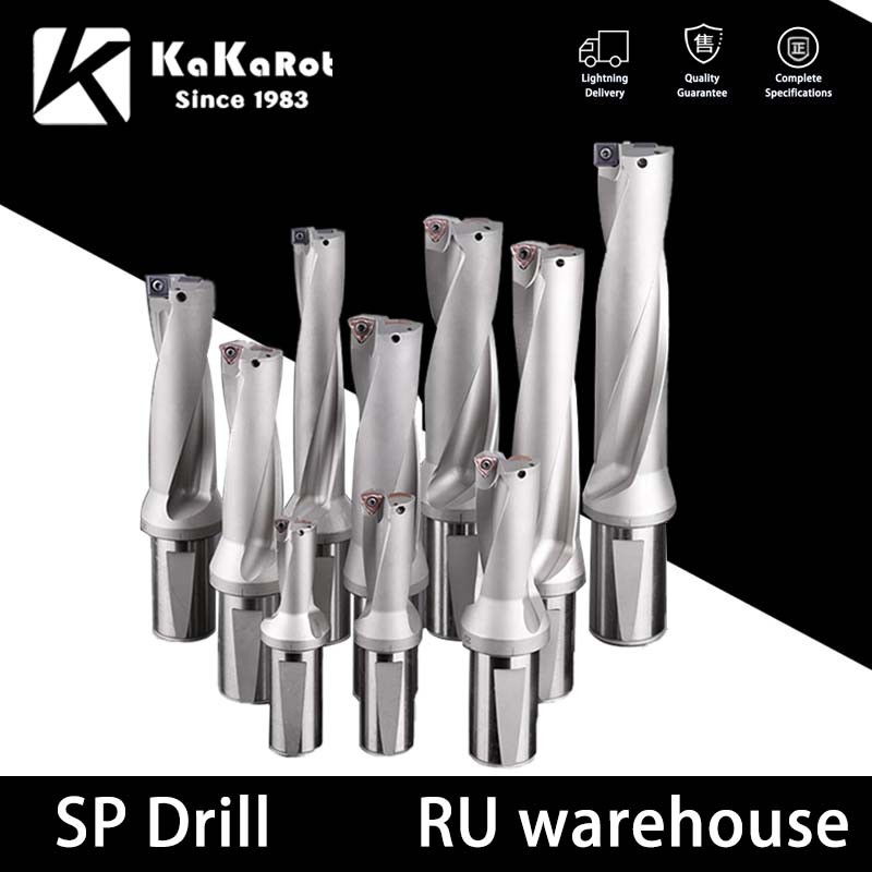 Russian Warehouse SP Series Drill Bits Insert Drill Metal Drill Bits 13mm-25mm 2D 3D 4D Indexable U Drill Machines lathi CNC