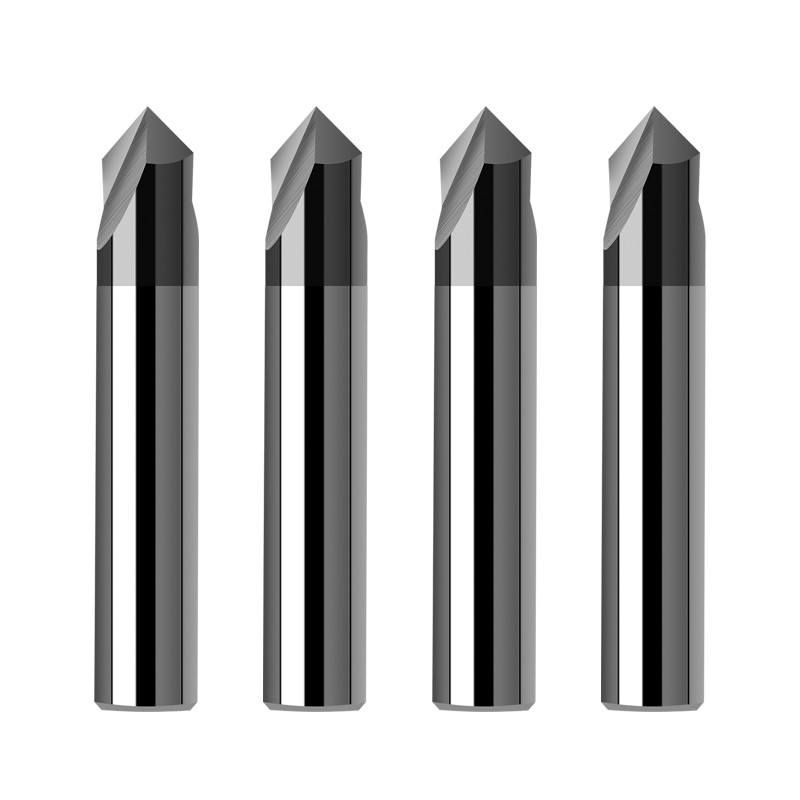 CNC Carbide Chamfering Milling Cutter 60 90 120 Degree Coated 3 Flutes Deburring End Mill Engraving Sculpting Router Bits Tools