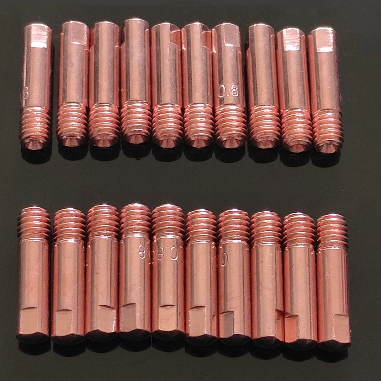 10/20 Gas Valve Tip MB-15AK M6*25mm Welding Torch Contact Tip Gas Valve 0.6/0.8/0.9/1.0/1.2mm