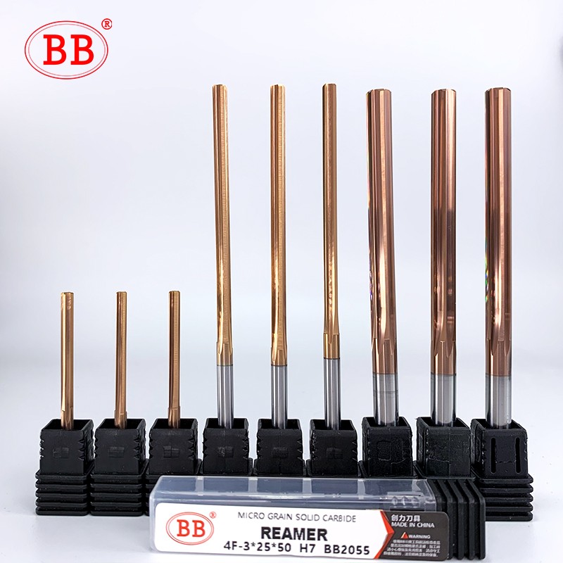 BB 1mm to 20mm Carbide Lathe Machine Coated Straight Flute H7 Tolerance Chucking Hardened Steel Metal Cutter 6 Flutes CNC Tool