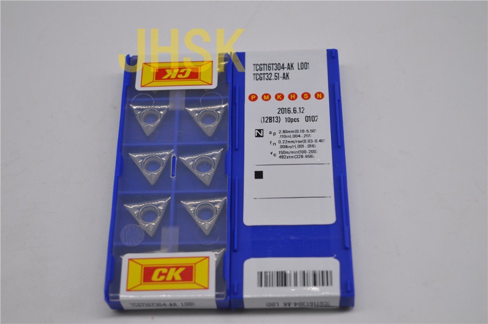 Free shipping 10pcs TCGT16T304-AK/TCGT32.51-AK used for superior quality aluminum