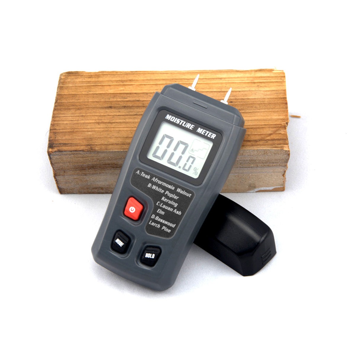 EMT01 0-99.9% Digital Wood Moisture Meter Wood Moisture Meter Hygrometer Wood Moisture Detector Large LCD Display