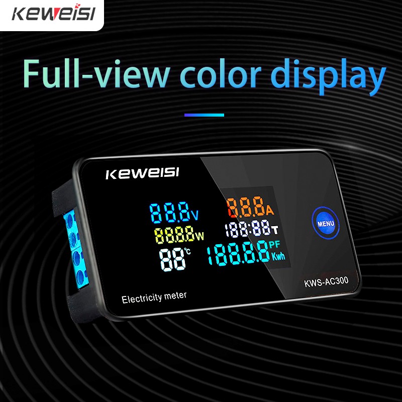 KWS-AC300 100A Digital Energy Meter Voltmeter Ammeter Wattmeter KWS Power Energy Meter Electric Meter With Reset Function