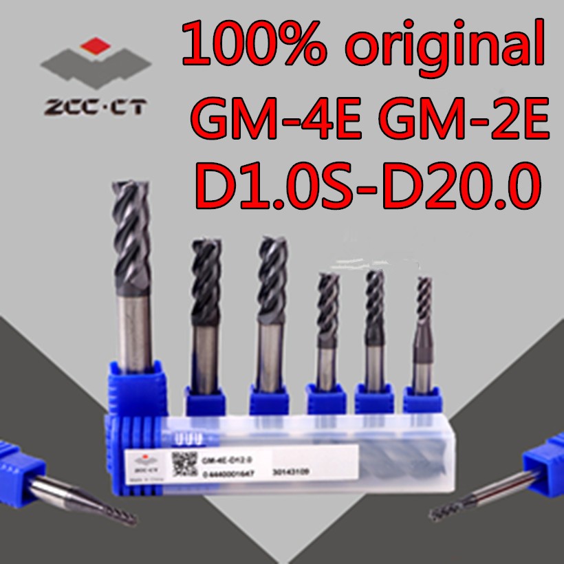 D1.0S D1.5S D2.0S D2.5S D3.0S D3.5S CD4.0S D5.0 D6.0 D8.0 D10 D12 D14 D16 D18 D20 100% Original Zcc.ct GM-4E GM-2E End Mill