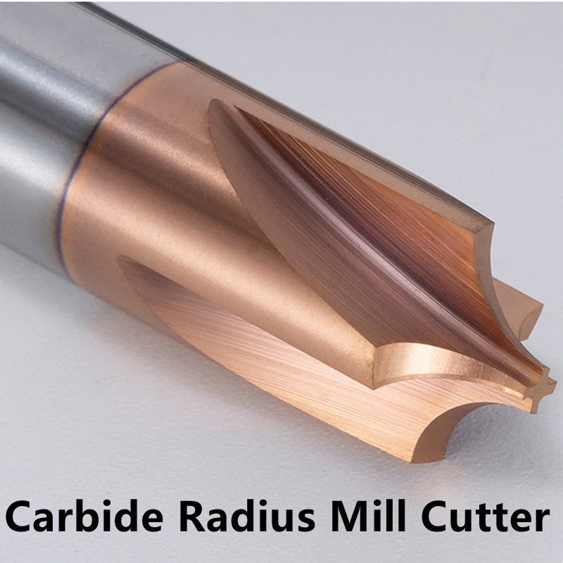 Tungsten Carbide Radius Corner Rounding Cutter End Mill Tool CNC R0.5 R1 R2 R3 R6 Chamfer Out Radish Quarter Circle Router