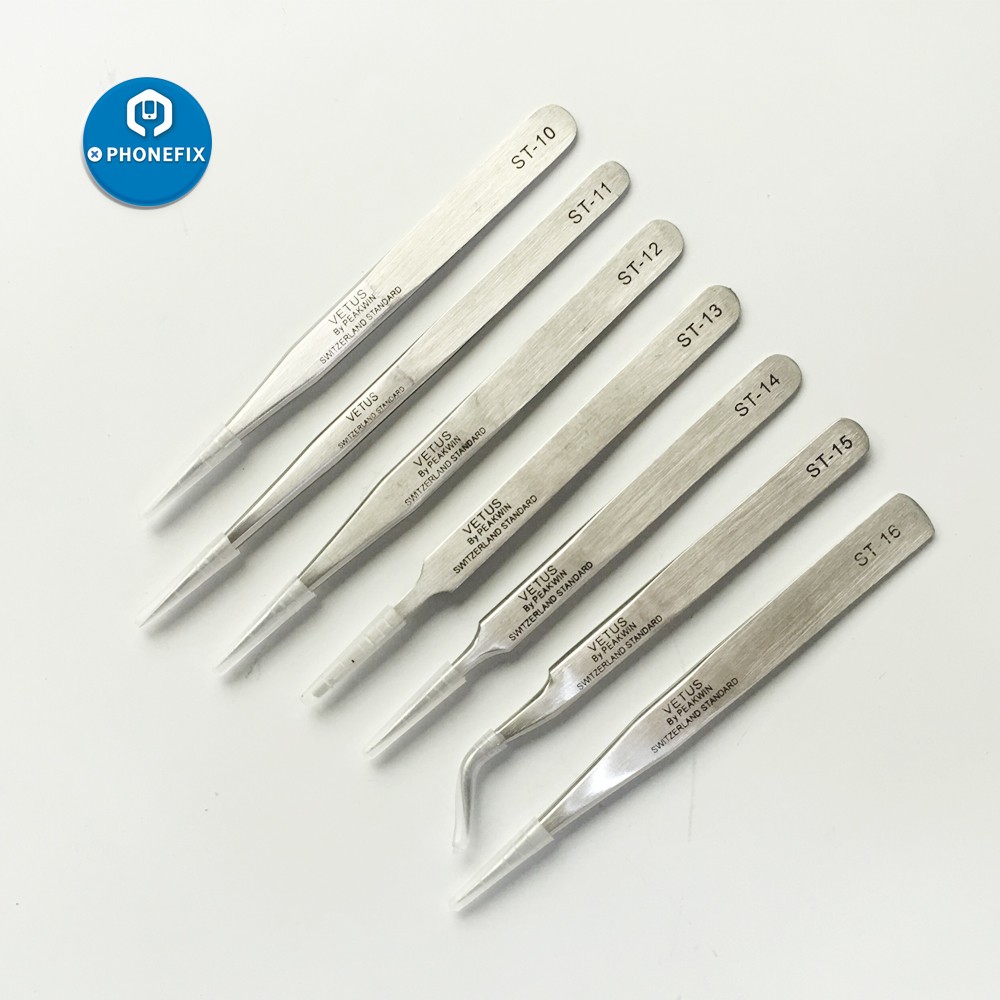 Anti-static tweezers, stainless steel tweezers, eyelash extensions, electronic assembly, telephone logic board, maintenance