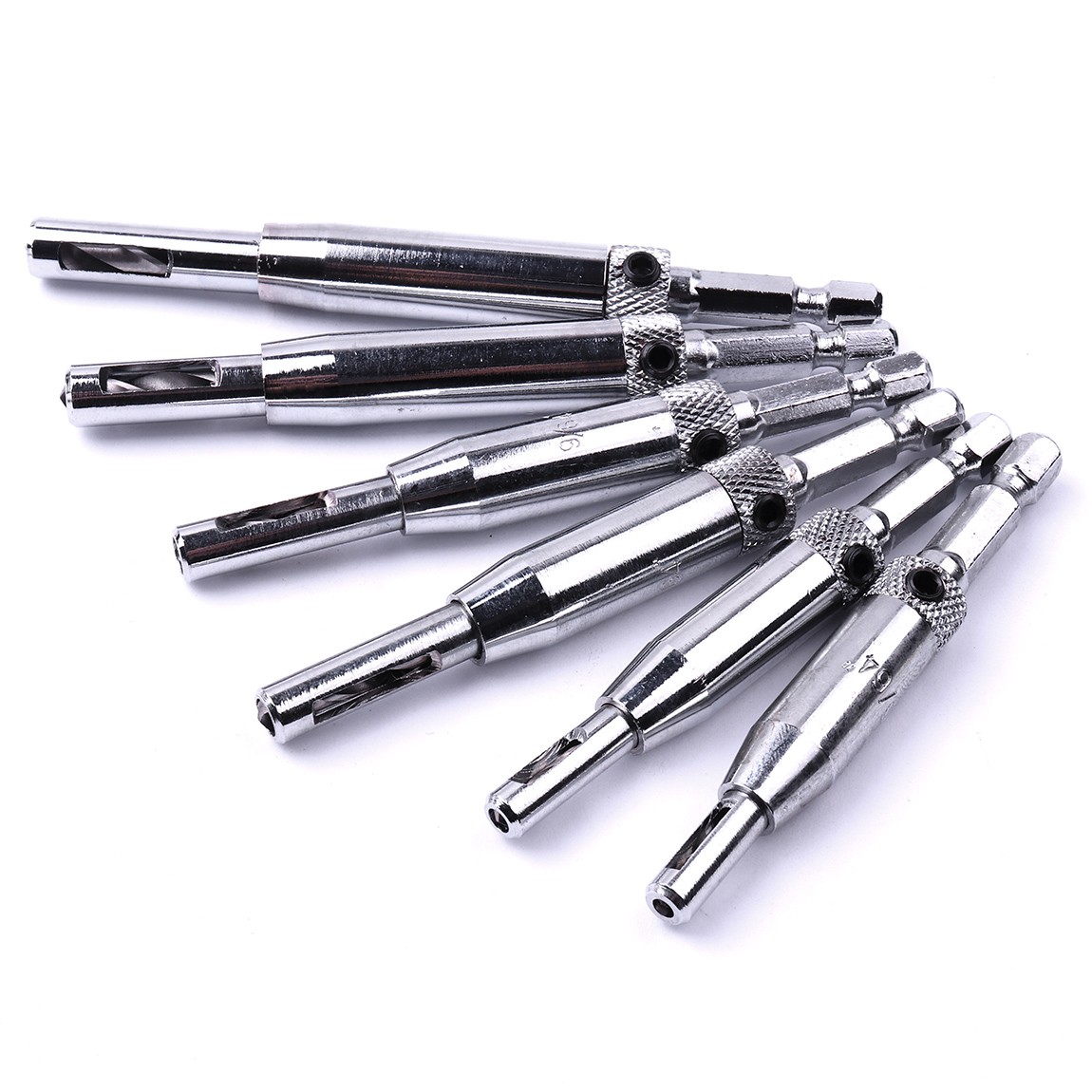 1pc HSS 1/4'' Hex Shank Self Centering Door Lock Hinge Drill Bit Pilot Hole Tool 5/64 7/64 9/64 11/64 inch