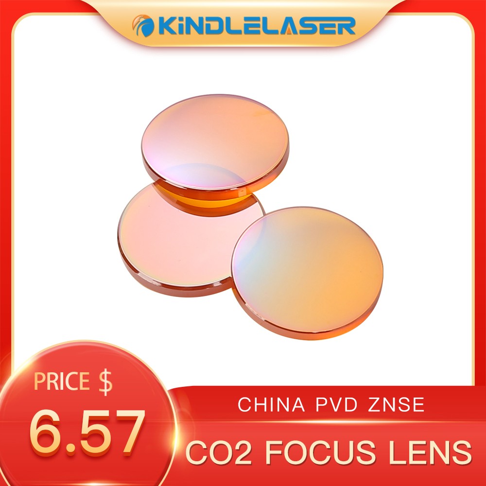 Kindleliser China CO2 ZnSe Focus Lens Dia.12/15/18/19.05/20mm FL38.1/50.8/63.5/101.6/127mm For Laser Engraving Cutting Machine