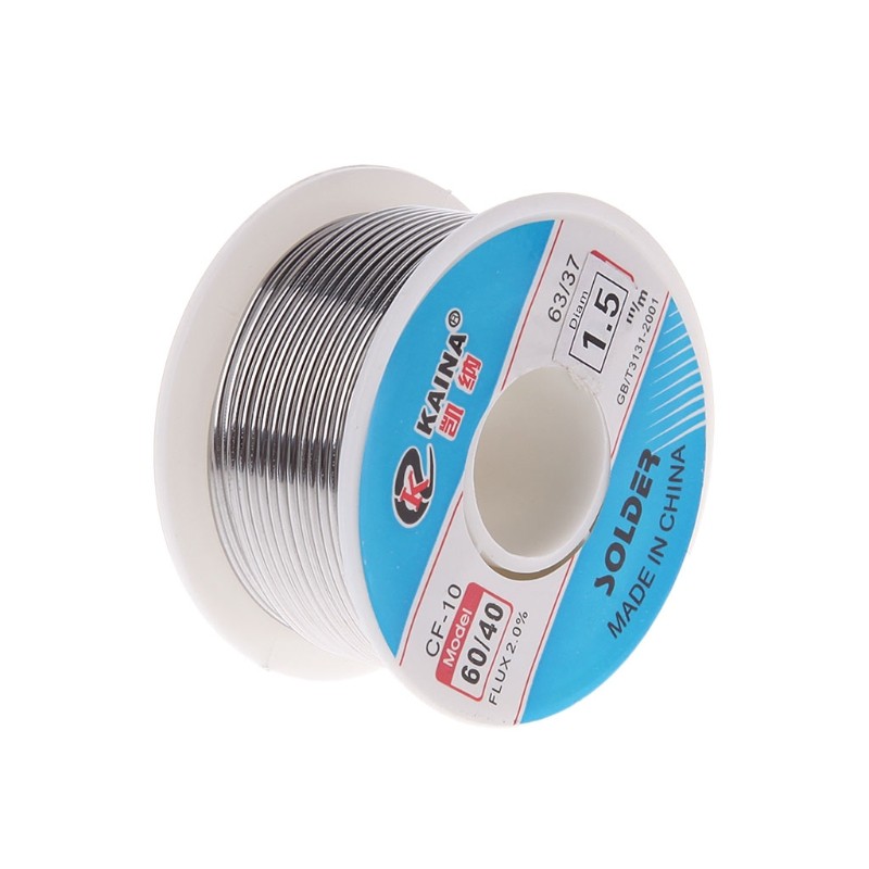 High Quality 0.5mm 100g 60/40 Rosin Core Pb Solder Wire Welding Flux Welding 2.0% Iron Wire In Coil Dropshipping