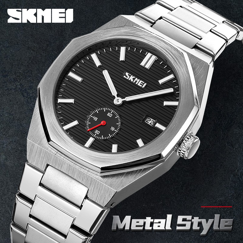 New Sport Wristwatch For Man SKMEI Top Brand Stainless Steel Waterproof Watches Men Watch Military Quartz Wristwatch Montre Homme