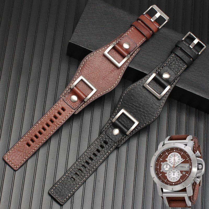 For Fossil JR1157 watchband genuine leather 24mm men watch strap high quality leather bracelet retro style