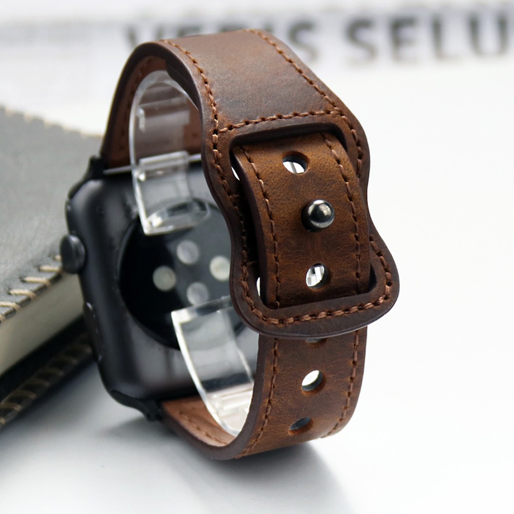 Genuine Leather Korea Strap for Apple Watch Band 45/41mm 44 40 42 38 Pulseira Apple Watch 7 6 5 4 3 2 1 SE Bracelet for iWatch