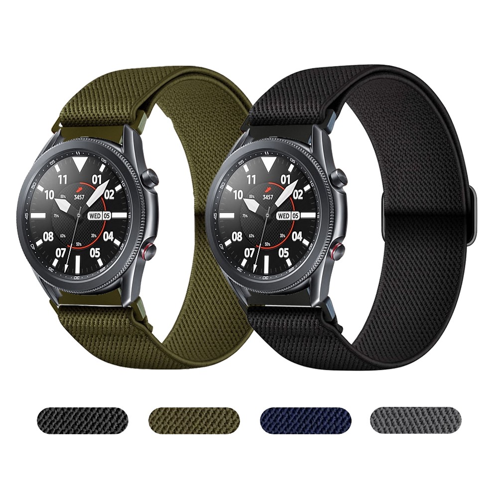 Nylon Solo Loop Strap for Samsung Galaxy Watch 3 41mm 45mm Elastic Fabric Band for Galaxy Gear S3 Classic Watchband