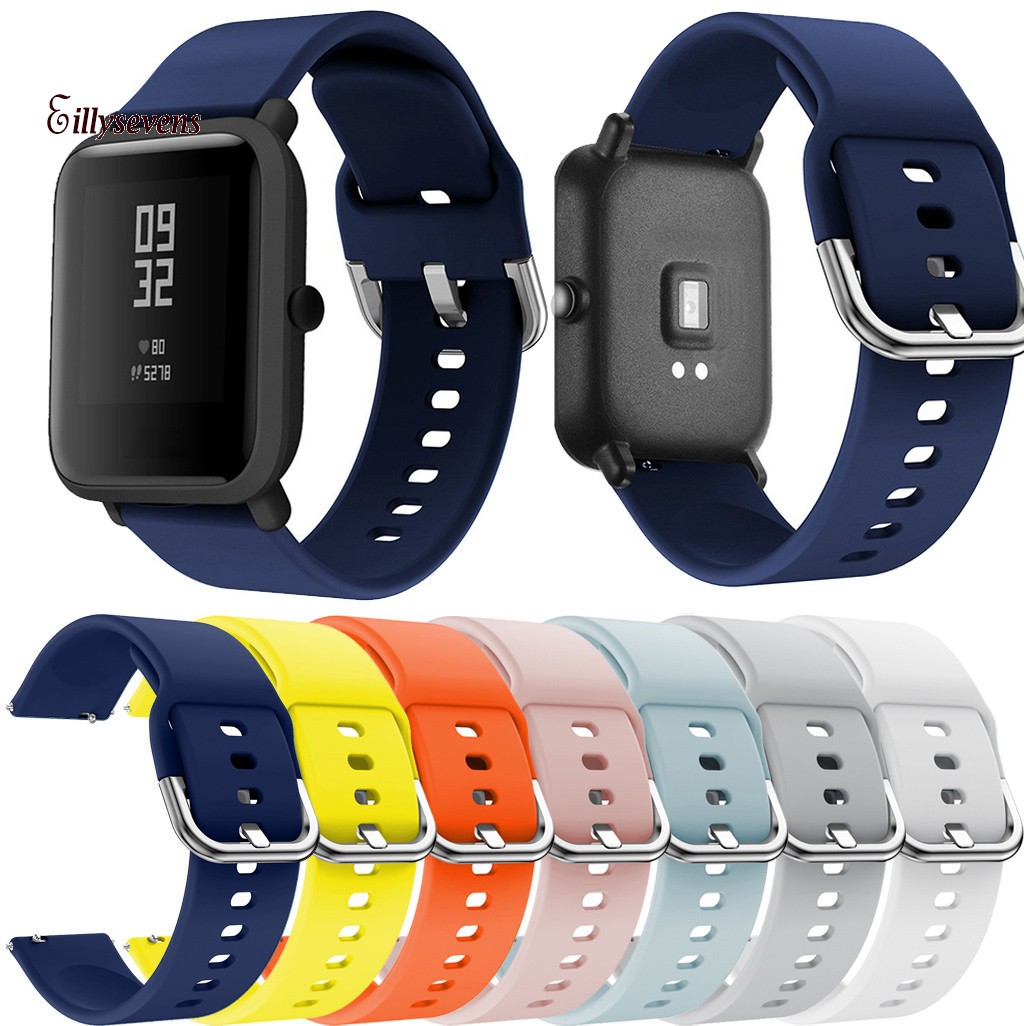 الذكية ووتش Watchbands سيليكون استبدال حزام الأشرطة ل Xiaomi Huami Amazfit بيب الشباب ووتش 애플워치 스트랩