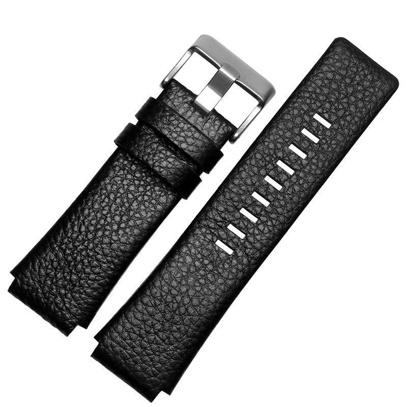 Lychee rib convex watch strap for matched with desay dz1089 dz1123 dz1132 dz4131 leather watch chain 28*22mm 26*17mm wristband