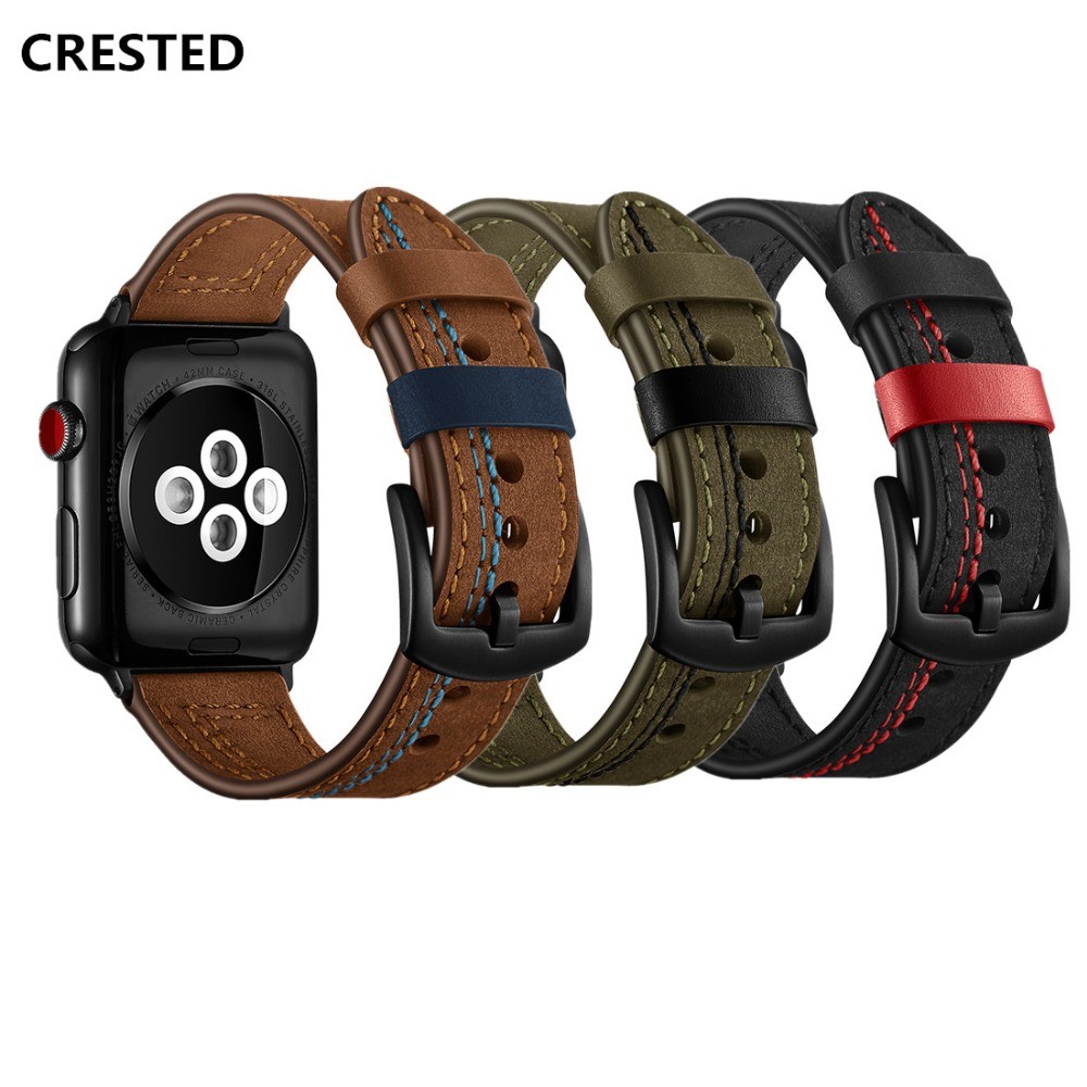 leather strap for apple watch band 45mm/41mm 44mm/40mm 42mm/38mm korea bracelet watchband strap iwatch series 4 3 5 se 6 7