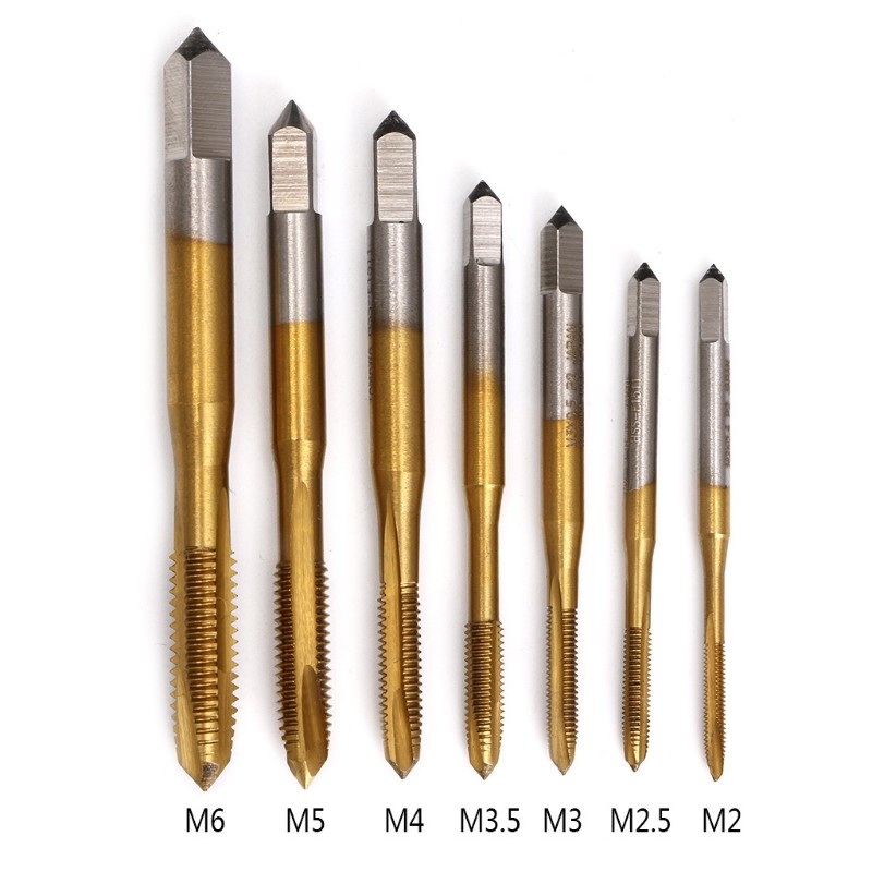 M2/M2.5/M3/M3.5/M4/M5/M6 HSS متري مستقيم الناي مسمار ملولب الحنفية التوصيل الحنفية