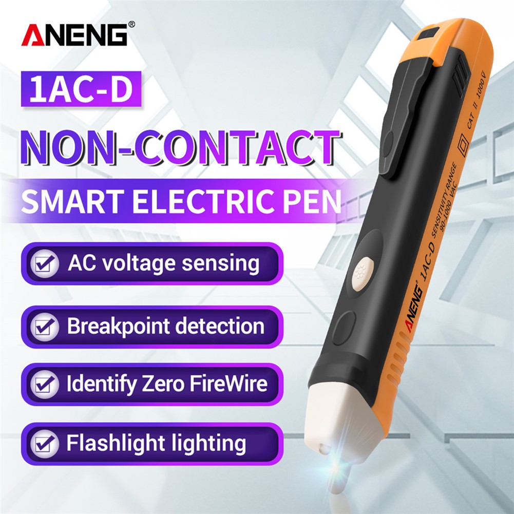 ANENG 1AC-D Non-Contact Electrical Test Pen 90-1000V Induction Test Pen Seal Electroscope For Electrical Indicator