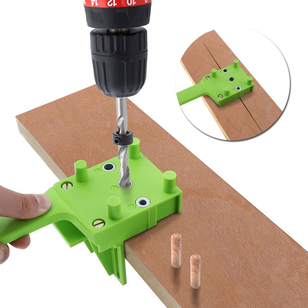 Vertical pocket hole wood doweljig kit punching hole locator handheld manual drilling puncher DIY woodworking woodworking