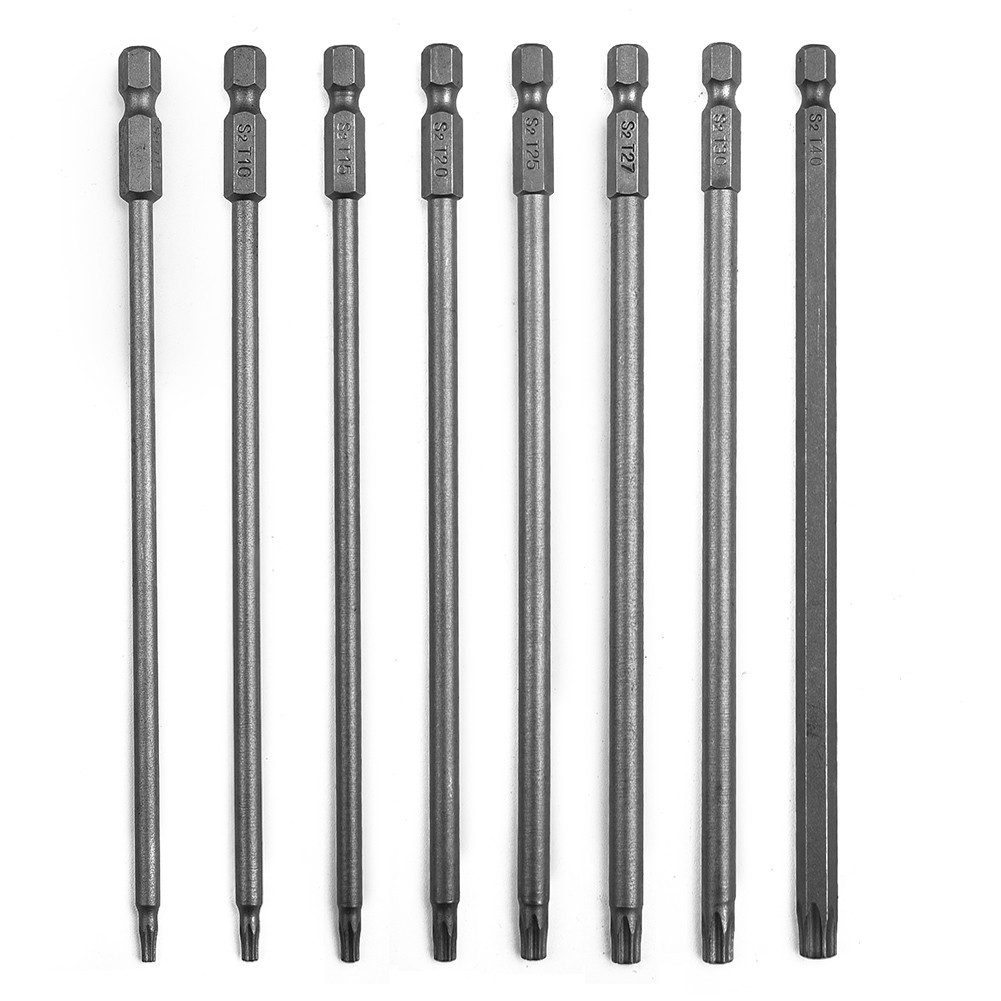 1pc 150mm Long T8-T40 Magnetic Torx Screwdriver Bit Set Electric Screwdriver Head Torx Magnetic Screwdriver Set